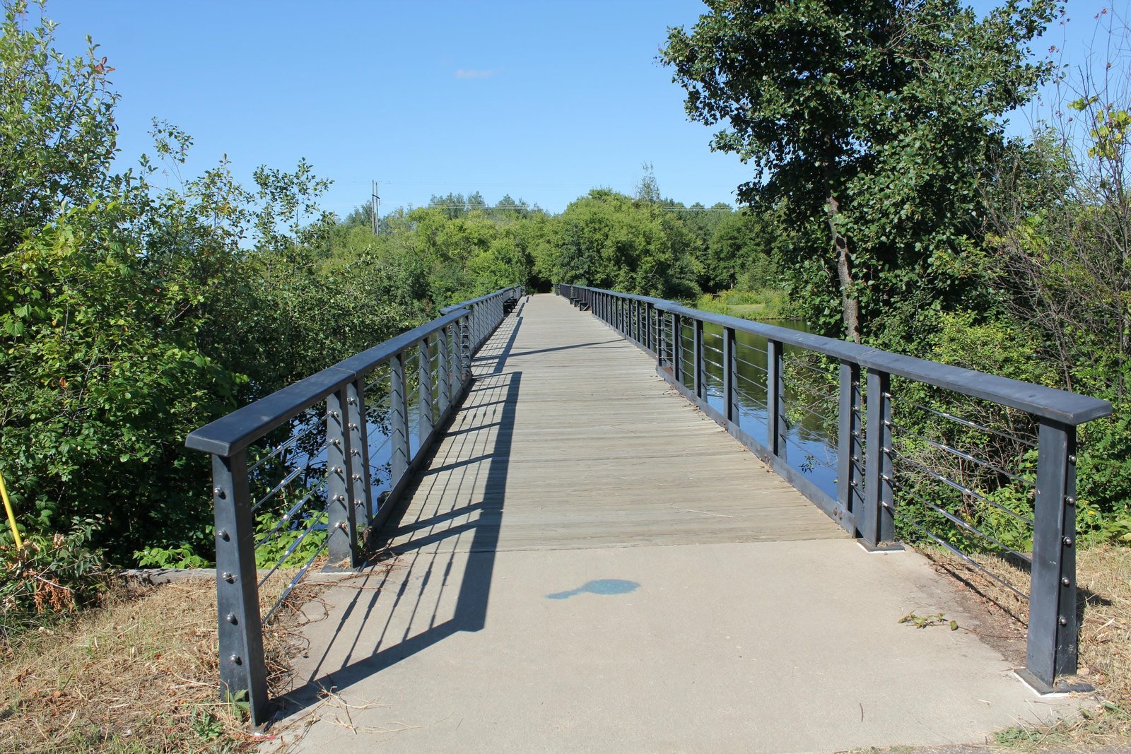Looking west